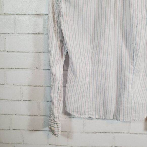 AEO sheer full-button down blouse - Picture 12 of 13